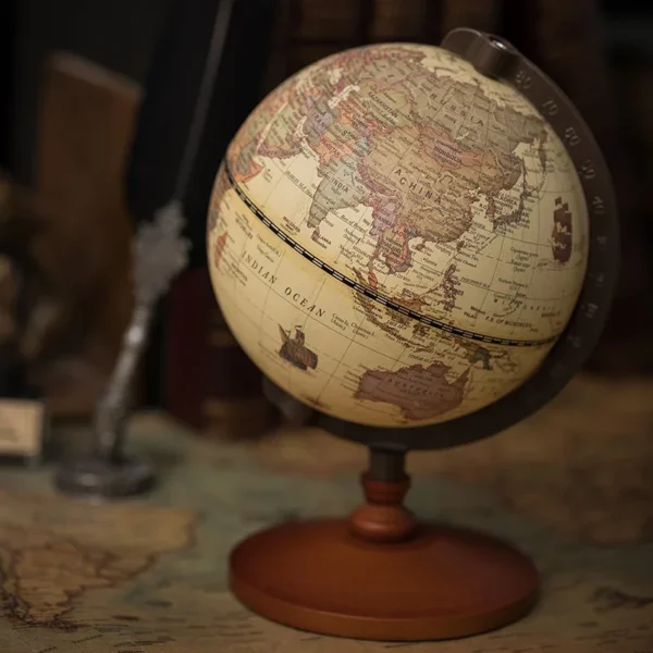 Retro Wooden Globe - Image 2